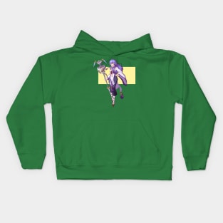 Purple Haired Girl Kids Hoodie